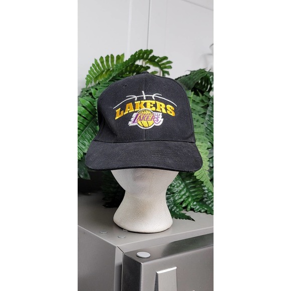 Vtg Los Angeles Lakers Hat Headmaster Inc - Picture 2 of 7